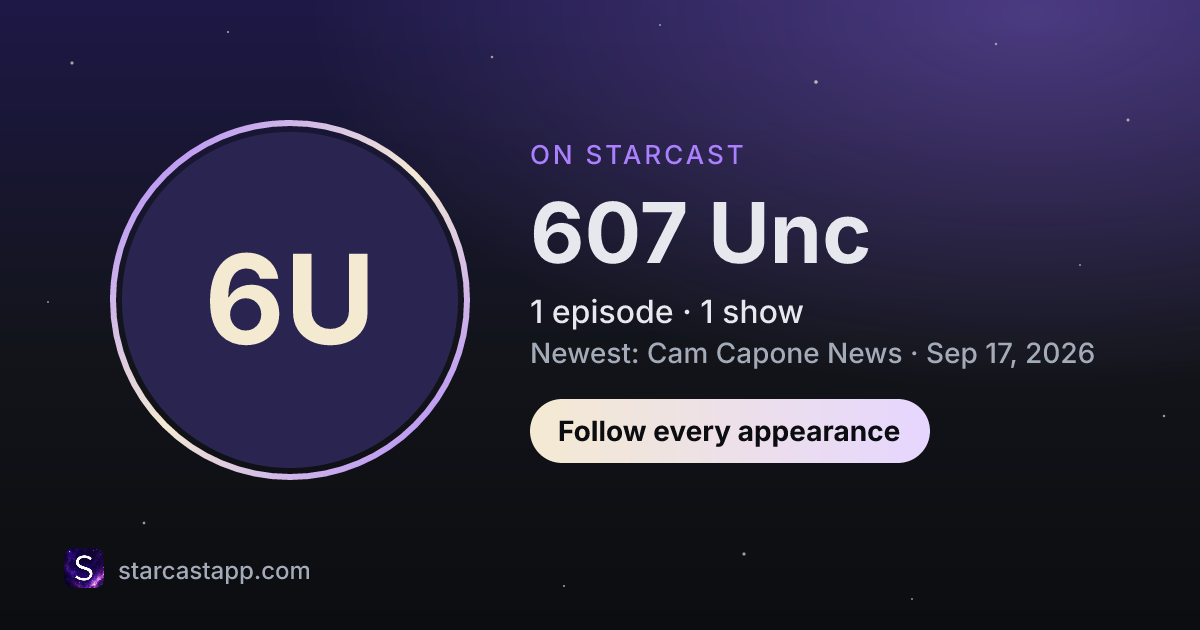 The preview card for 607 Unc