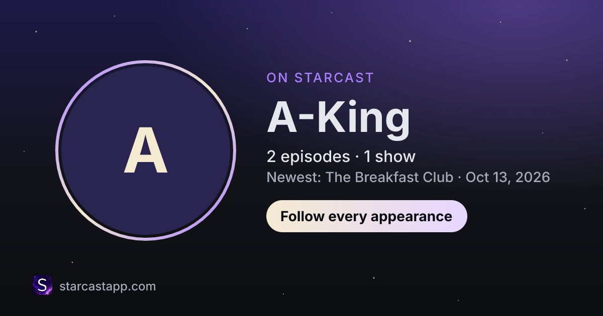 The preview card for A-King