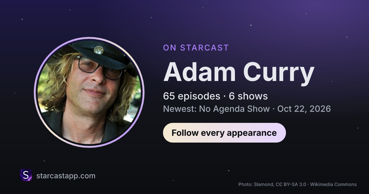 The preview card for Adam Curry