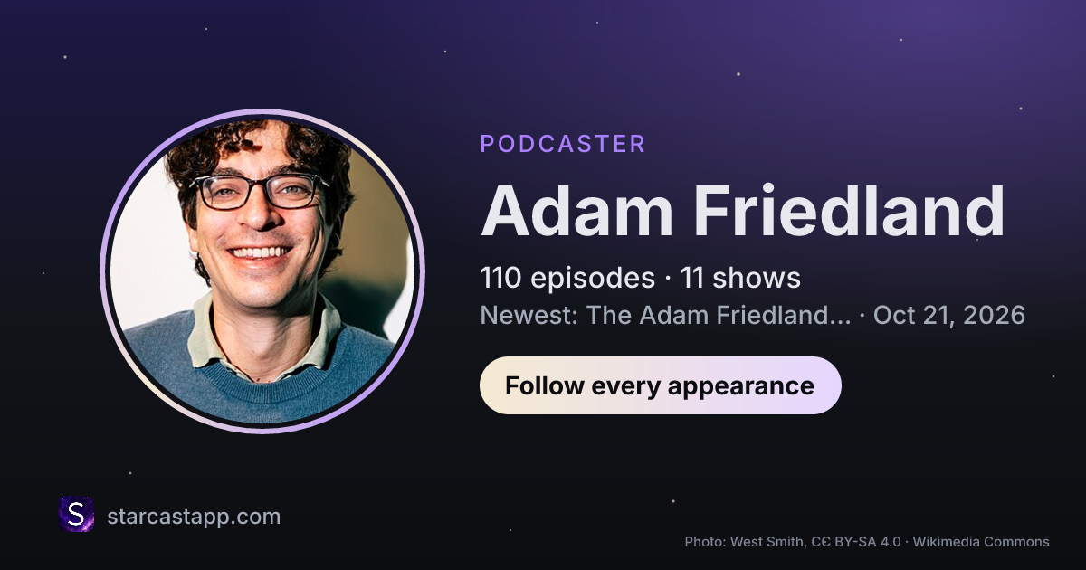 The preview card for Adam Friedland