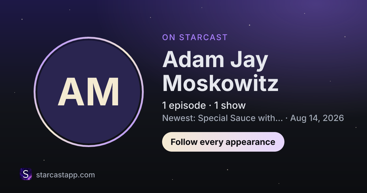 The preview card for Adam Jay Moskowitz