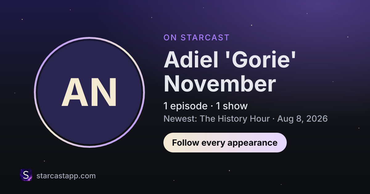 The preview card for Adiel 'Gorie' November