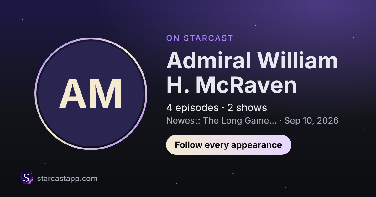 The preview card for Admiral William H. McRaven