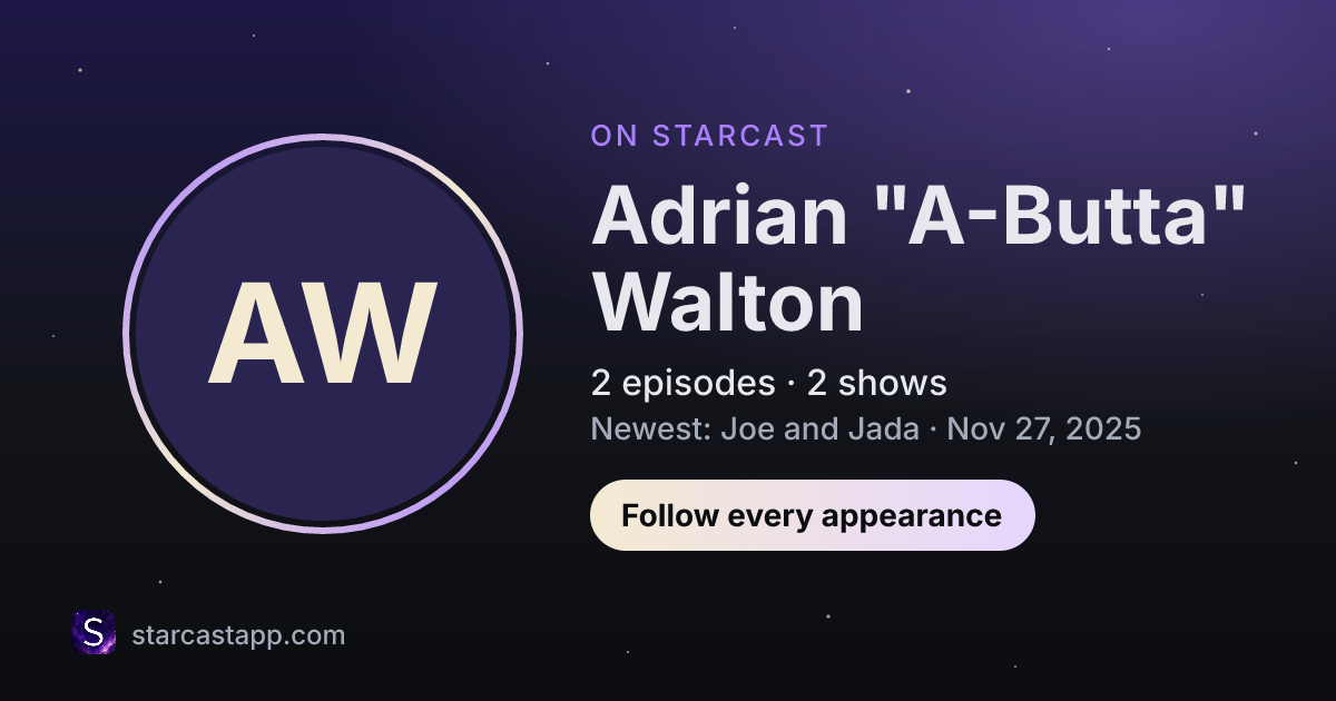 The preview card for Adrian "A-Butta" Walton