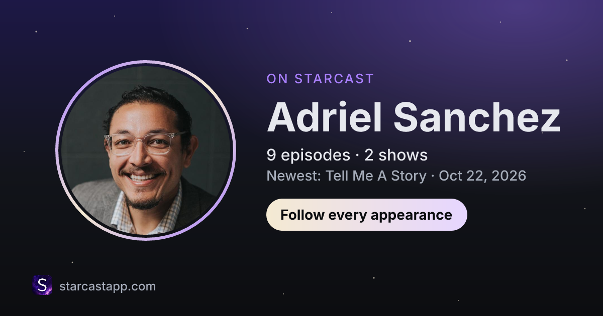 The preview card for Adriel Sanchez