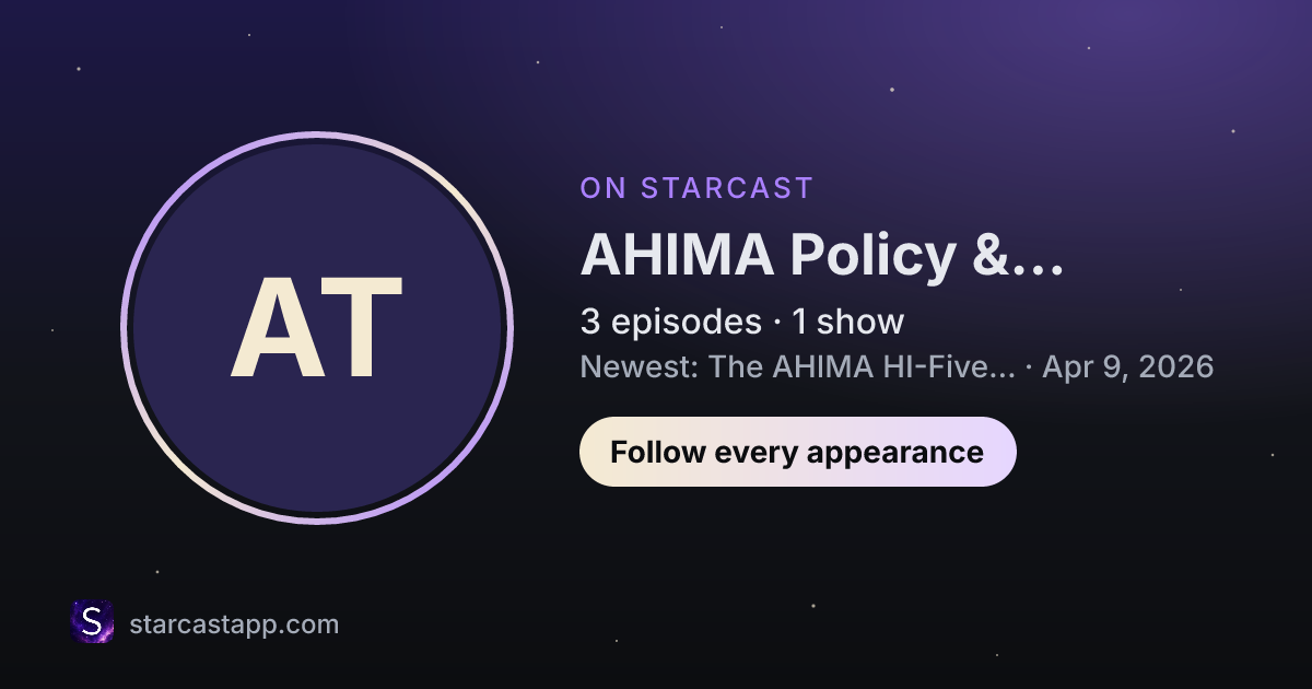 The preview card for AHIMA Policy & Government Affairs Team