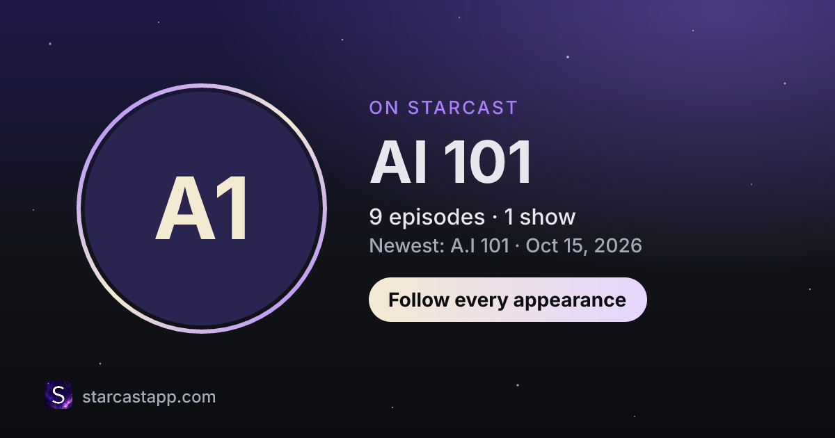 The preview card for AI 101