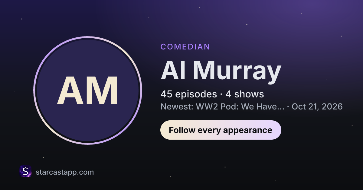 The preview card for Al Murray