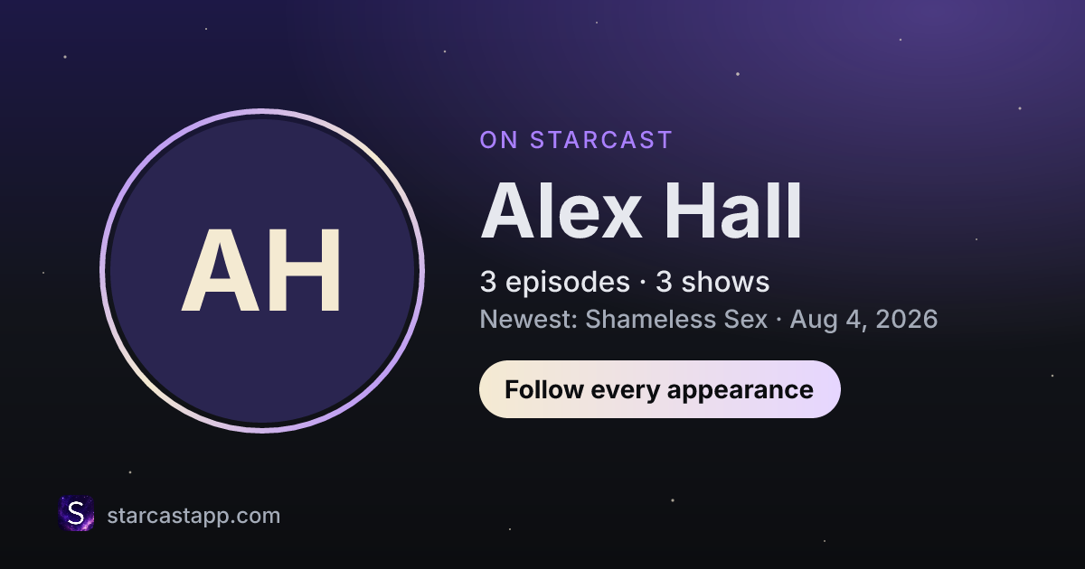 The preview card for Alex Hall