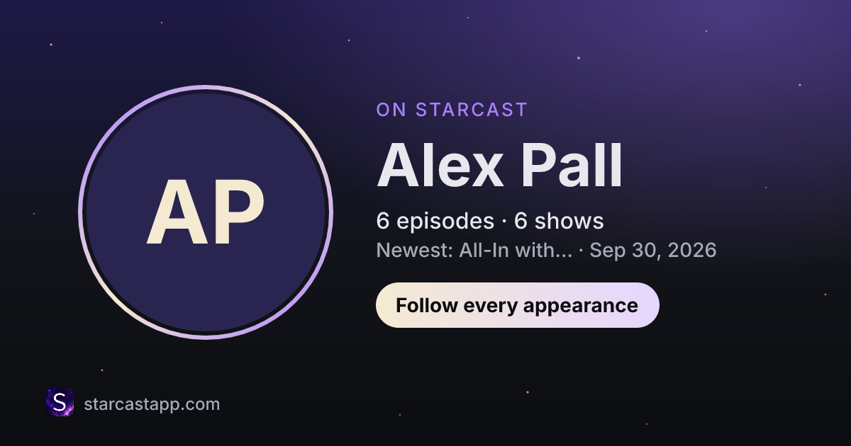 The preview card for Alex Pall