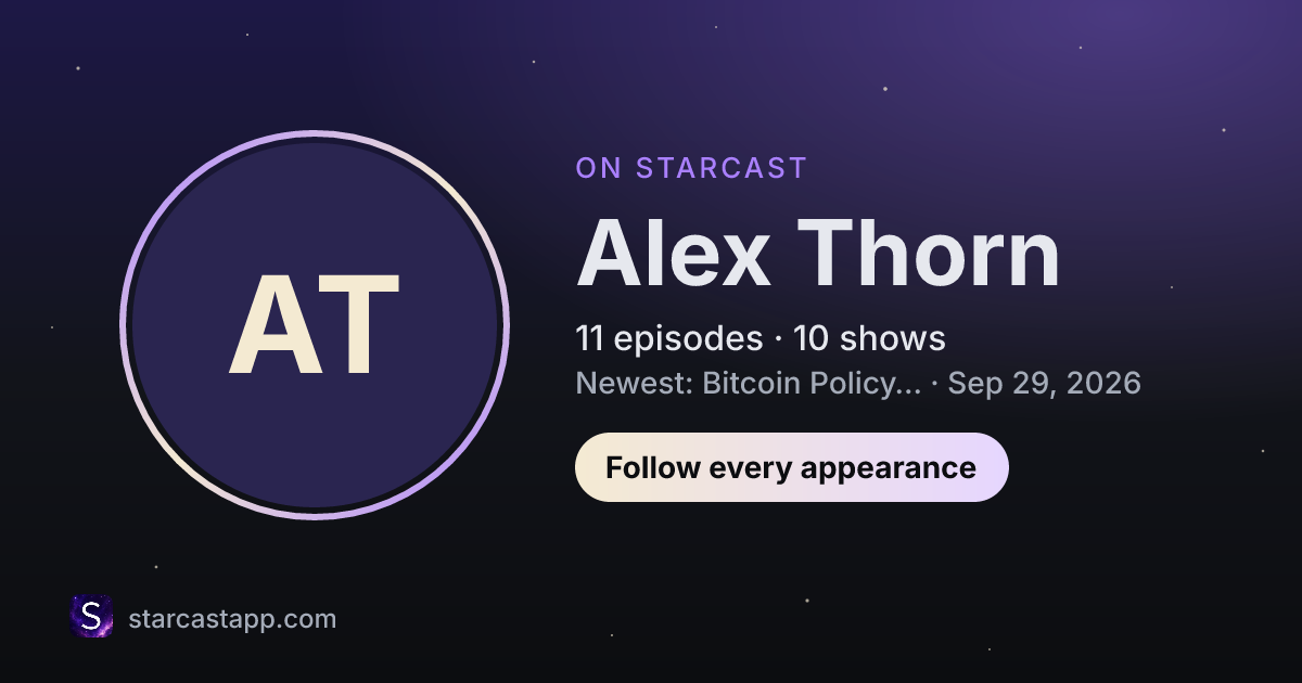 The preview card for Alex Thorn