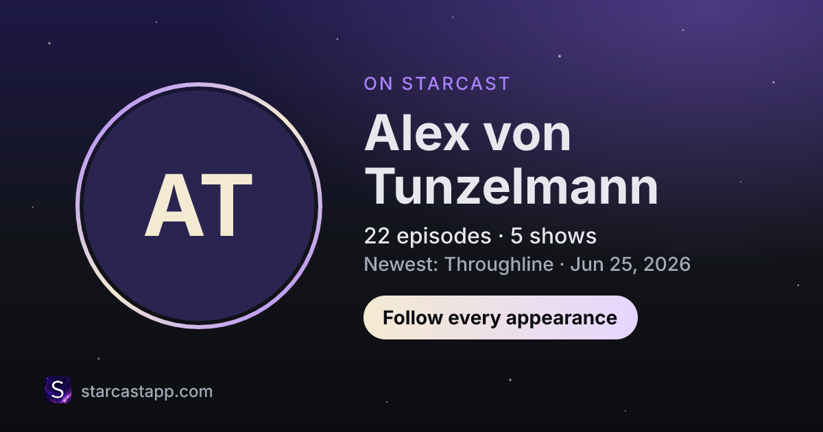 The preview card for Alex von Tunzelmann