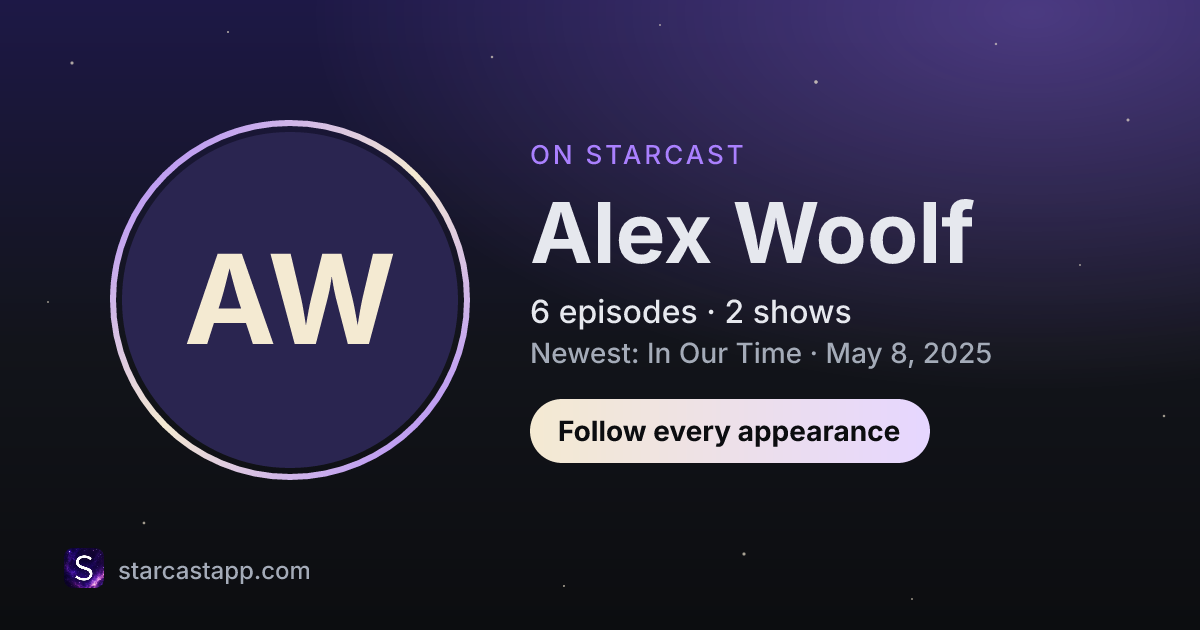 The preview card for Alex Woolf