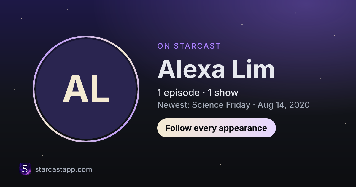 The preview card for Alexa Lim