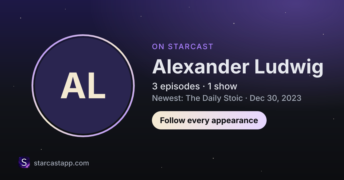 The preview card for Alexander Ludwig