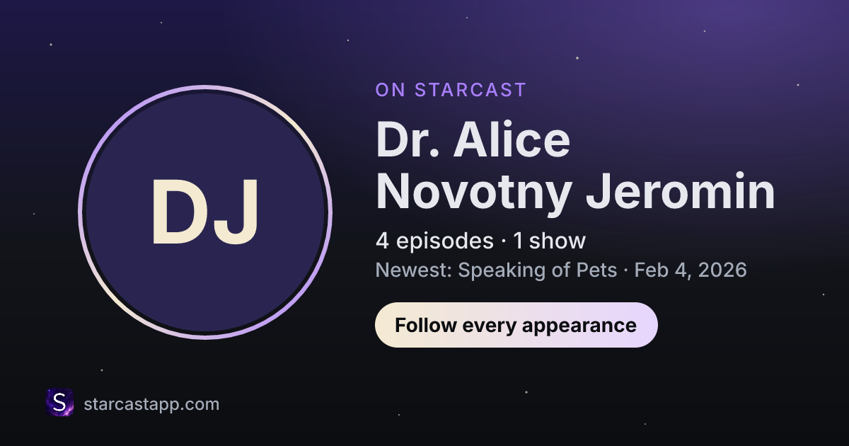 The preview card for Dr. Alice Novotny Jeromin