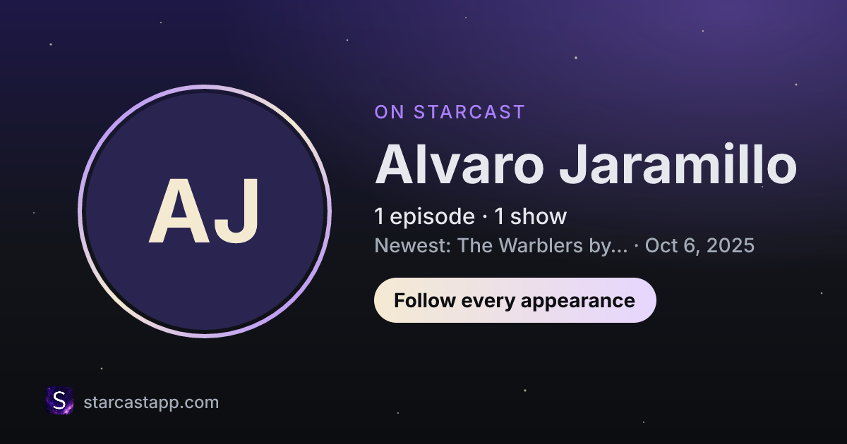 The preview card for Alvaro Jaramillo