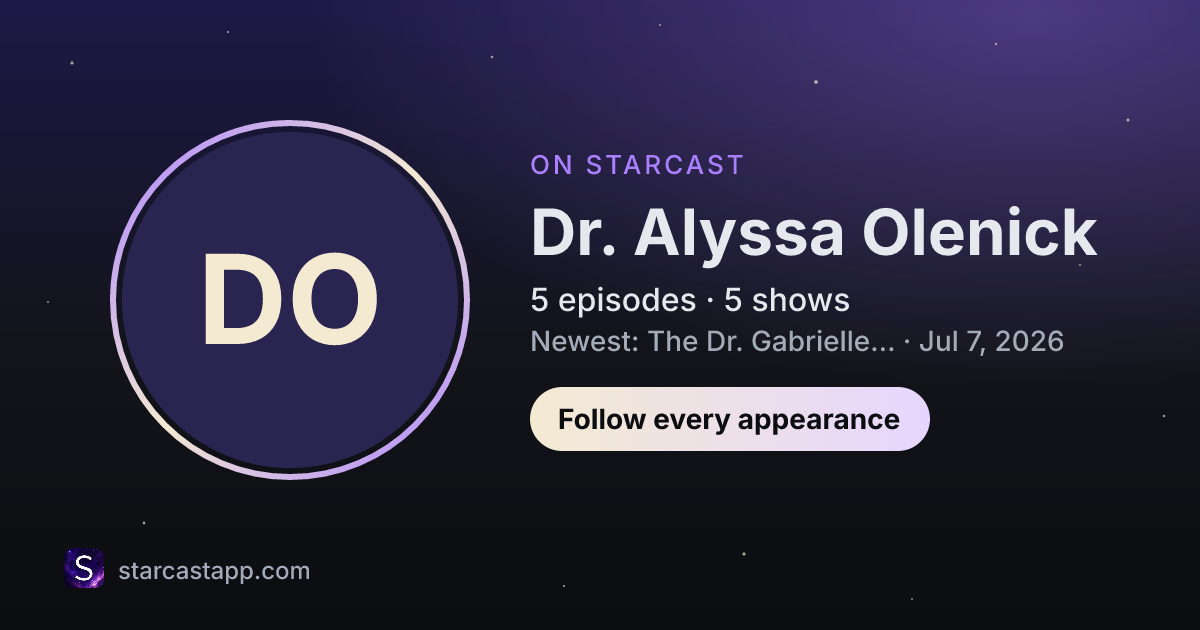 The preview card for Dr. Alyssa Olenick