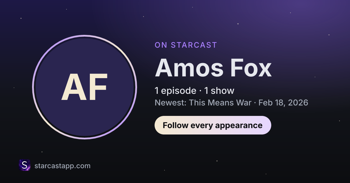 The preview card for Amos Fox