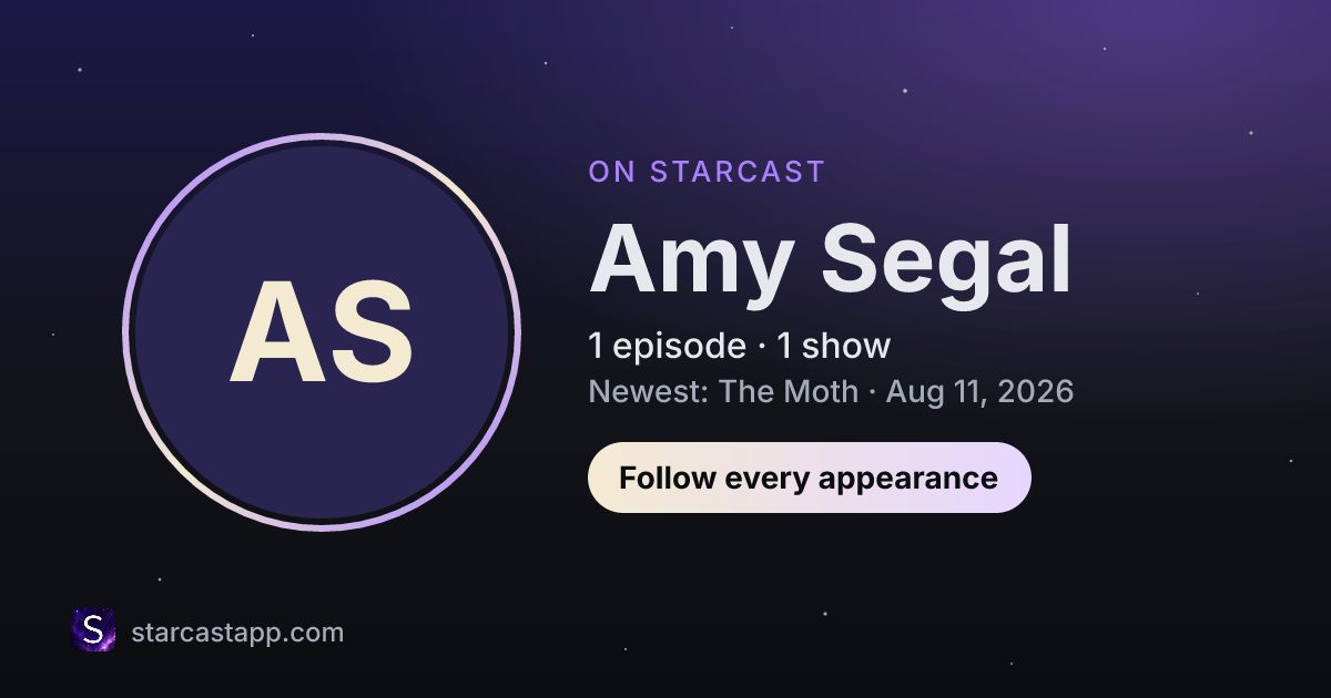 The preview card for Amy Segal