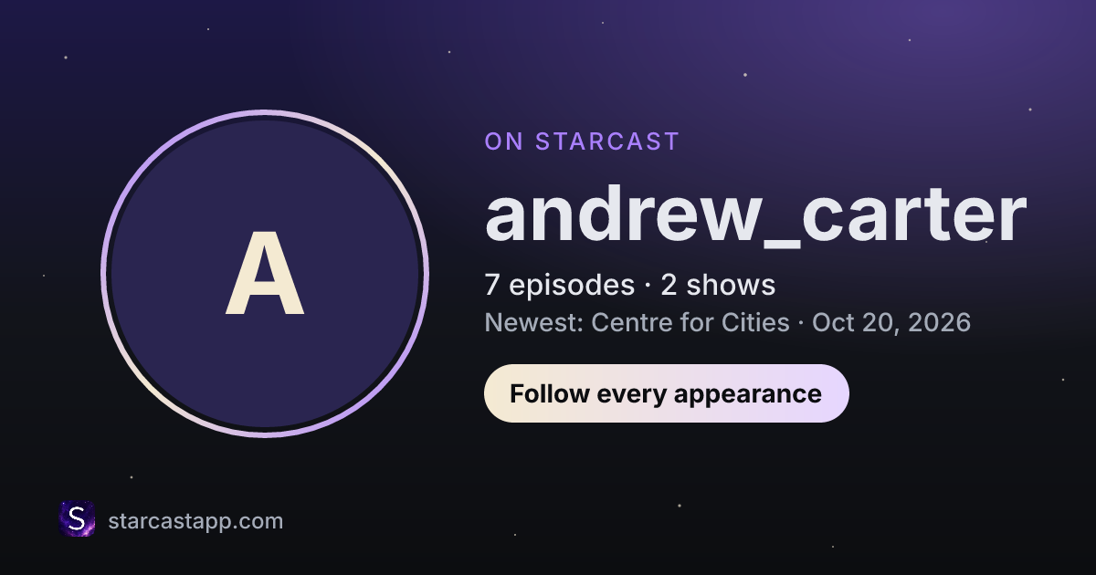 The preview card for andrew_carter