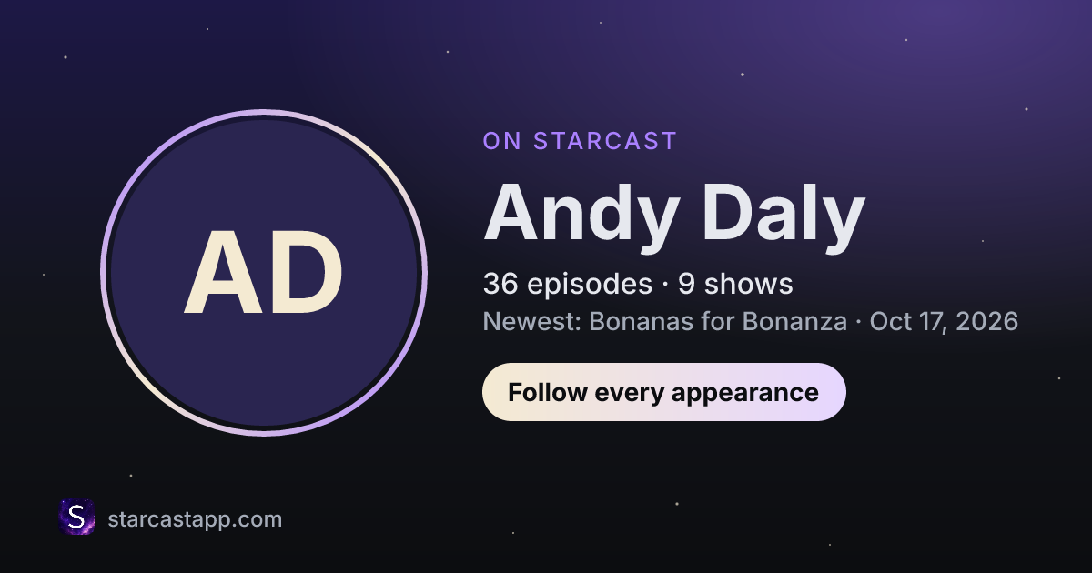 The preview card for Andy Daly