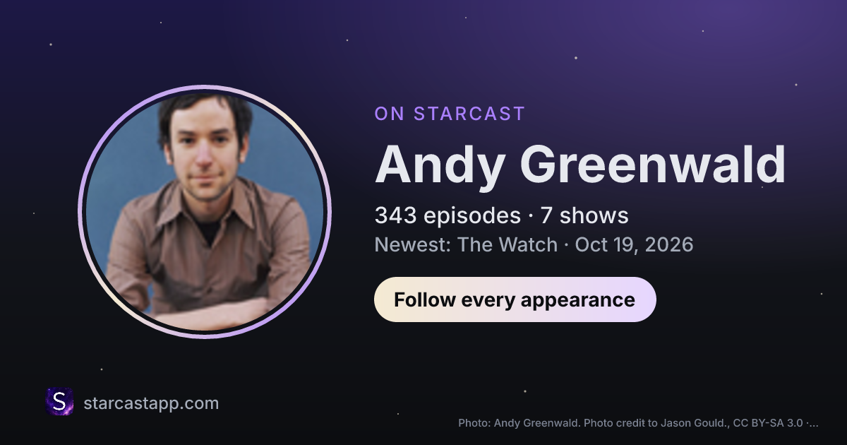 The preview card for Andy Greenwald