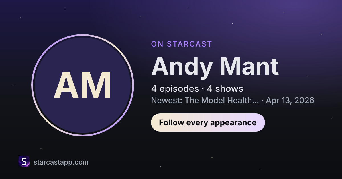 The preview card for Andy Mant