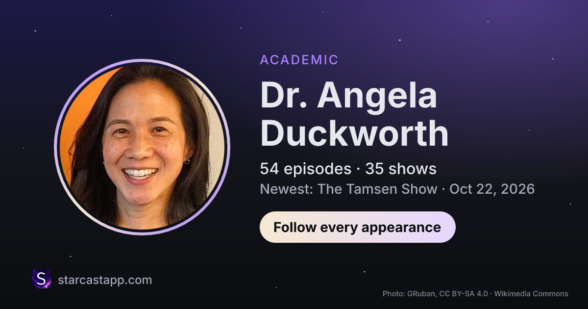 The preview card for Dr. Angela Duckworth