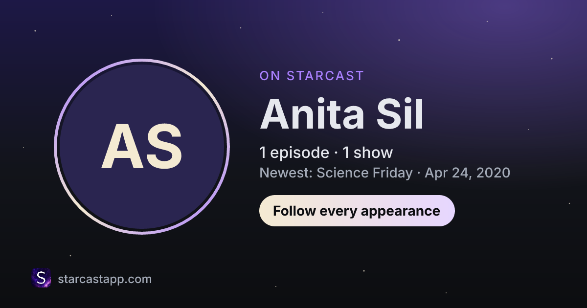 The preview card for Anita Sil