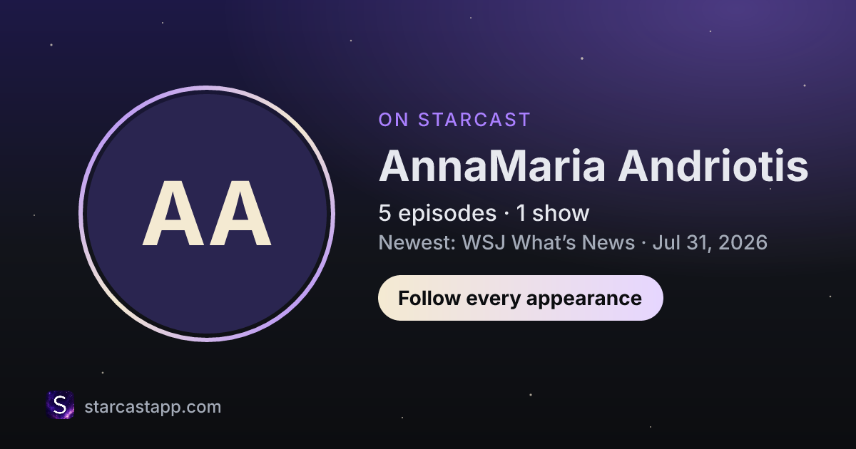 The preview card for AnnaMaria Andriotis