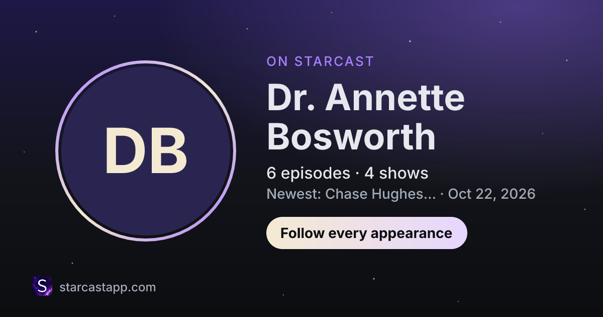 The preview card for Dr. Annette Bosworth