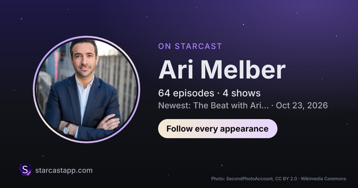 The preview card for Ari Melber