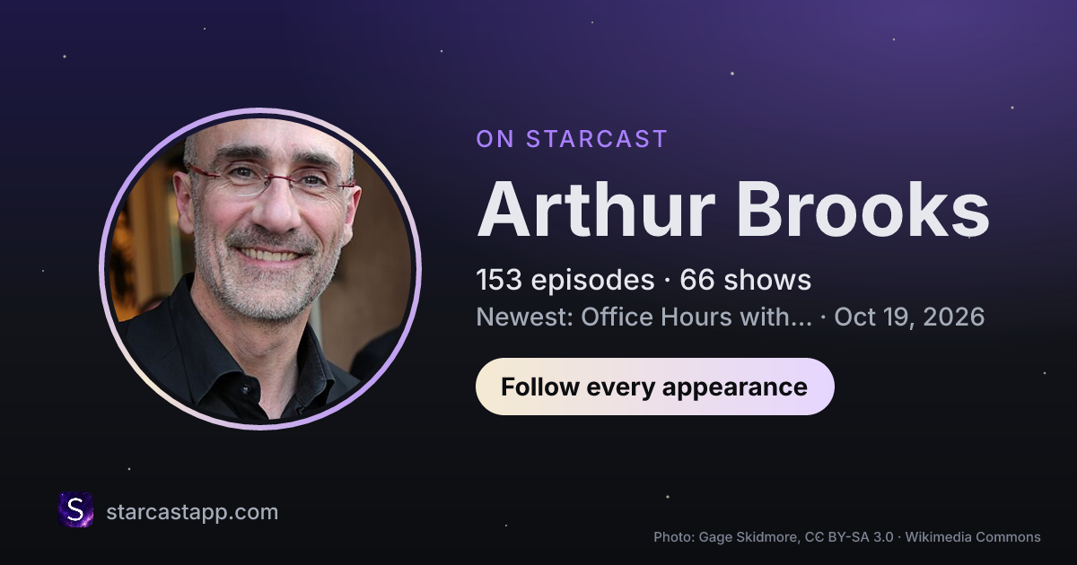 The preview card for Arthur Brooks