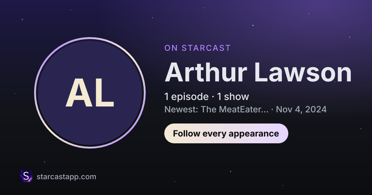 The preview card for Arthur Lawson