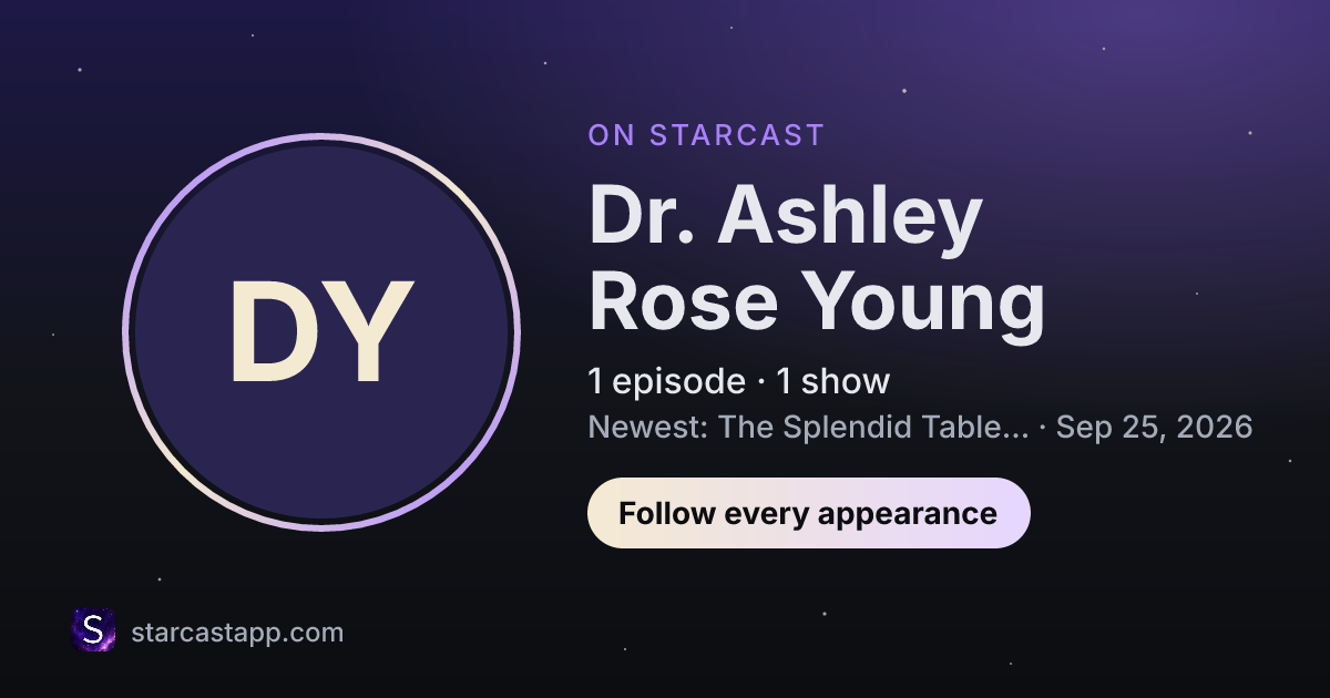 The preview card for Dr. Ashley Rose Young
