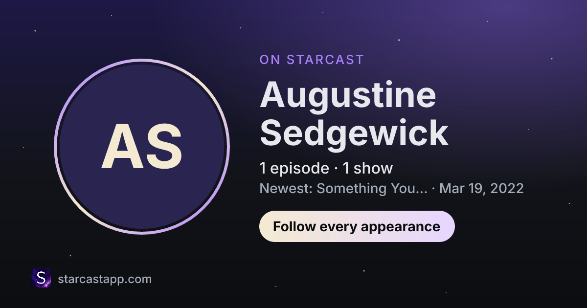 The preview card for Augustine Sedgewick