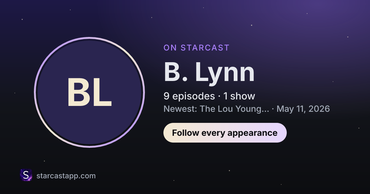 The preview card for B. Lynn