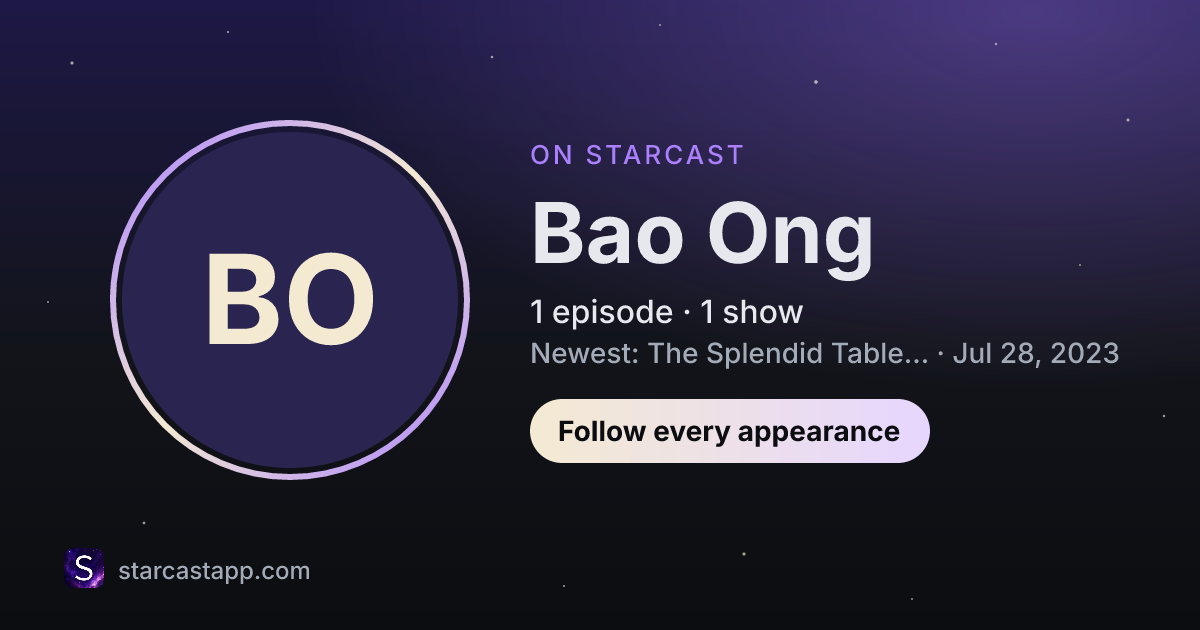 The preview card for Bao Ong