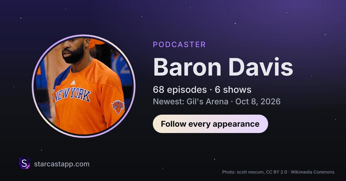 The preview card for Baron Davis