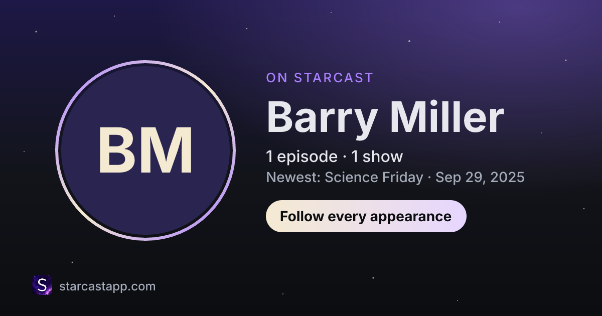 The preview card for Barry Miller