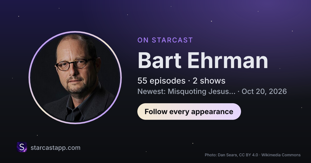 The preview card for Bart Ehrman