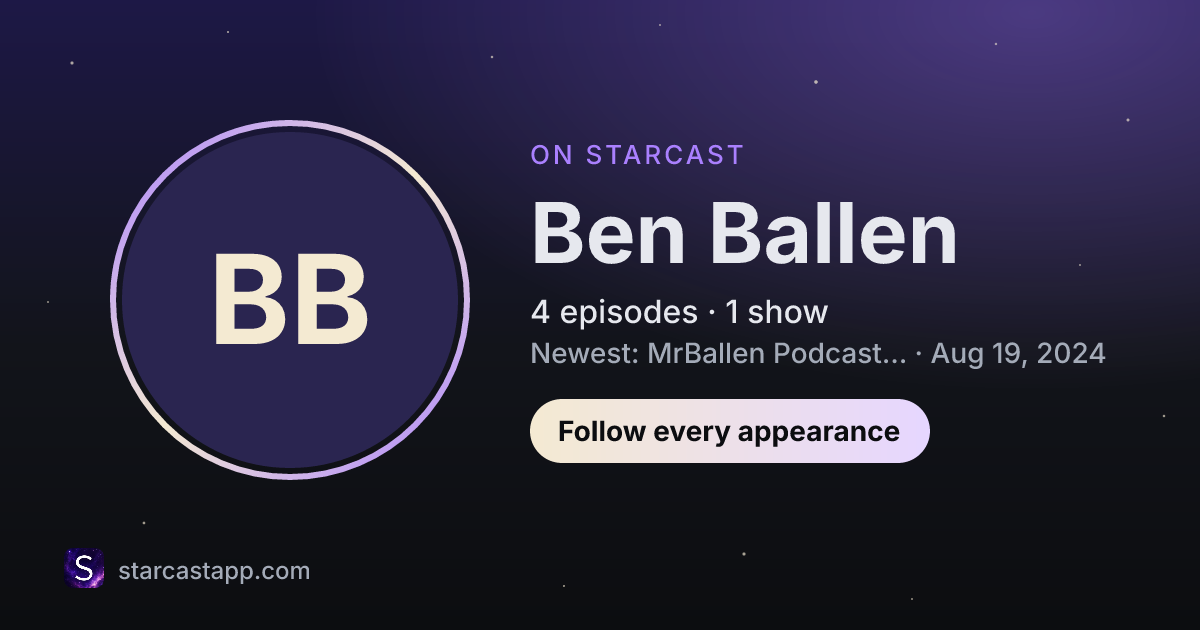 The preview card for Ben Ballen