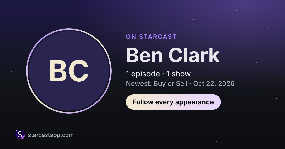 The preview card for Ben Clark