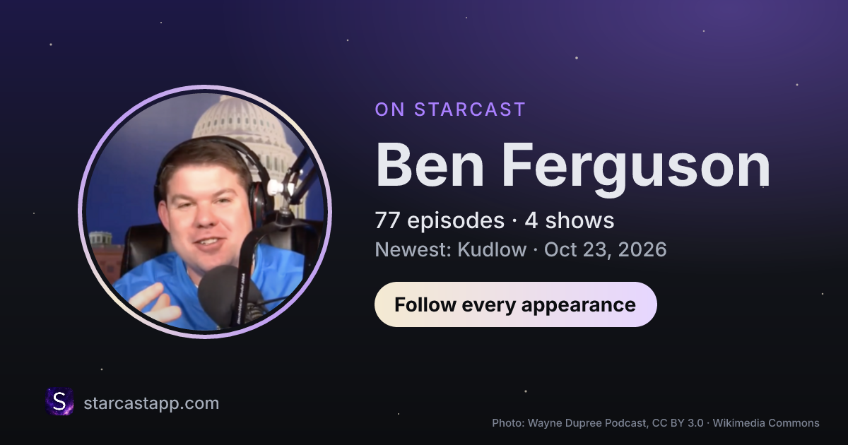 The preview card for Ben Ferguson