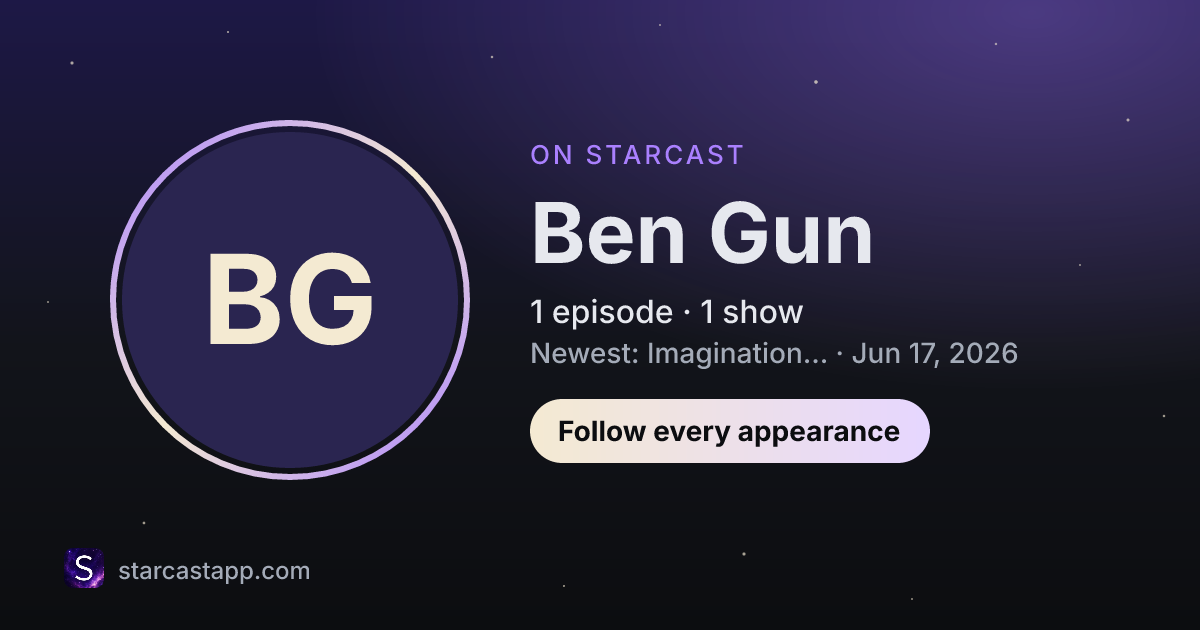 The preview card for Ben Gun