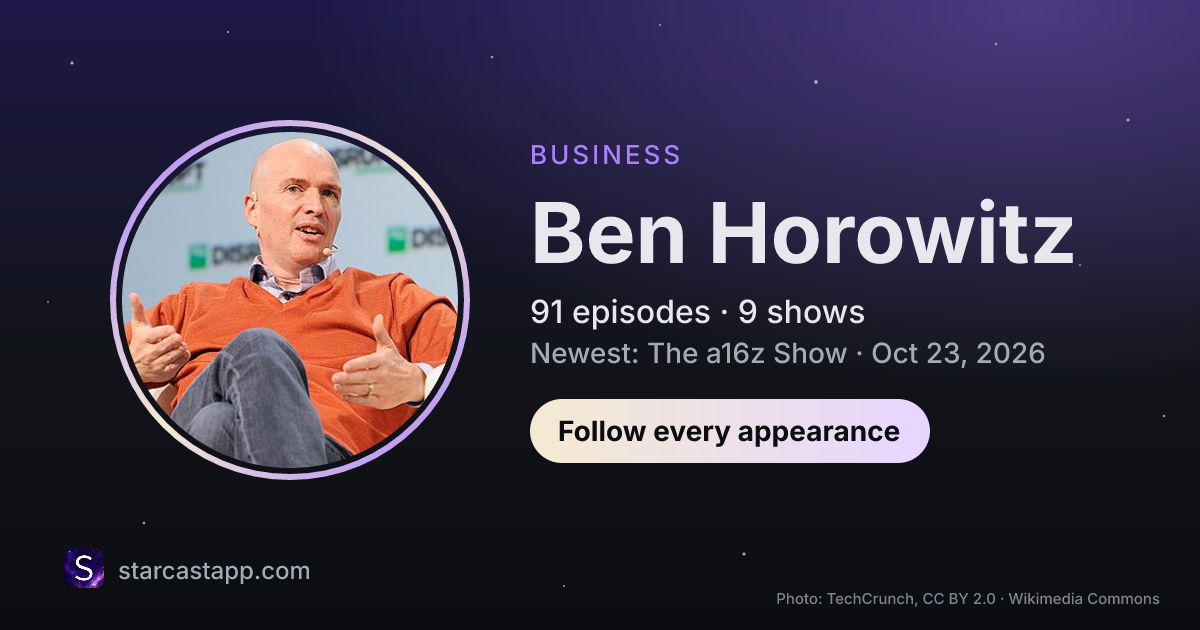 The preview card for Ben Horowitz