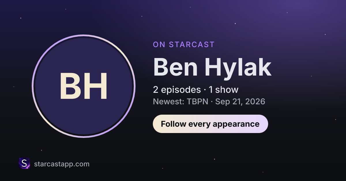 The preview card for Ben Hylak