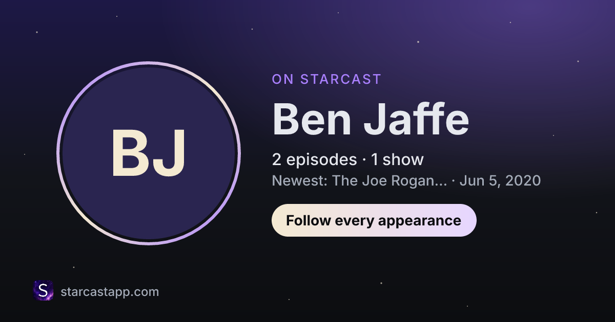 The preview card for Ben Jaffe