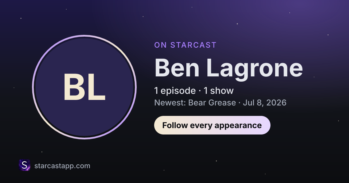 The preview card for Ben Lagrone